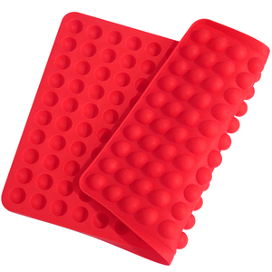 Moldes de silicona con forma de bola redonda para chocolate, alfombrilla de silicona con forma de cavidad, tamaño de 2cm, 1030, muestra gratis de fábrica, 140 - Product Image 4