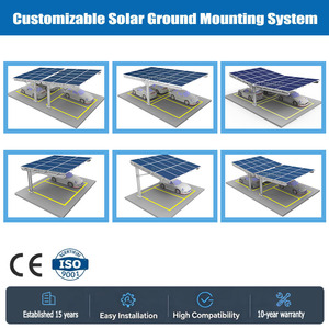 Kit de montage <span class=keywords><strong>solaire</strong></span> commercial pour <span class=keywords><strong>carport</strong></span>, le plus grand du marché, prix direct usine, installations de stationnement commerciales - Product Image 2