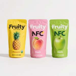 Custom Reusable Plastic Fruit Juice Beverage Packaging Doypack Spout Pouch <b>Standing</b> Pouch Bag With Spout - Product Image 1