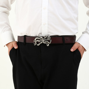 Hebilla <span class=keywords><strong>de</strong></span> Cinturón Personalizada con Forma <span class=keywords><strong>de</strong></span> <span class=keywords><strong>Pulpo</strong></span>, Hebilla <span class=keywords><strong>de</strong></span> Cinturón Divertida y Moderna para Hombre - Product Image 2