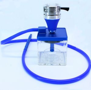 Usa Mairun USA 823 Chicha haut de gamme 1 tuyau en plastique finition laquée écologique, mini portable avec étui, contrôle électrique LED pour voyage - Product Image 5