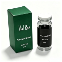 Autocollants en vinyle non toxiques personnalisables, kit de boîtes sur mesure 3ml 5ml 10ml pour produits de soins personnels à base de peptides