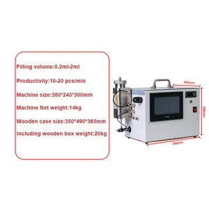 Máquina de enchimento de óleo aquecido semiautomática 5ml, 1ml, 2ml, 3ml, 5ml, cartucho descartável, acessórios para máquina de enchimento 510, aquecimento