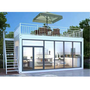 Изготовленная на заказ сборная офисная комната гостиная сборная стеклянная крошечная домашняя квартира для модульного офиса - Product Image 1