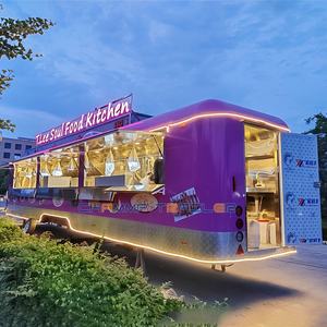 Chammp Mobile Café Remorque Bbq Camion De Nourriture Chariots De Distribution De Rue Camion De Restauration Camion De Salon Mobile - Product Image 1