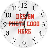 Personalisierte Foto-Wanduhr mit individuellem Bild, DIY-Geschenk für Hochzeitstag, Elterntag, geräuschloser Quarz, großes Zifferblatt, Heimdekoration