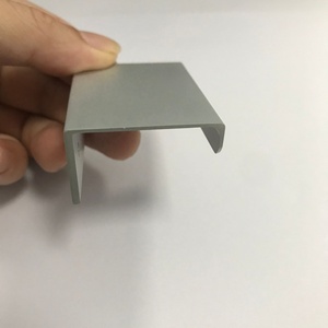 Natural Aluminum Furniture Cabinet Cabinet <strong>Door</strong> Hidden Aluminum Alloy Edge <strong>Finger</strong> Pull Hand - Product Image 5