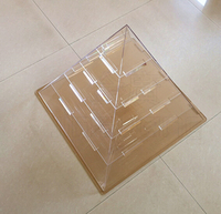 Großhandel 4mm Klar Plexiglas/Acryl/Kunststoff Pyramide Für Kuchen
