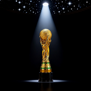 Trophée Coupe Héraclès 2026 Édition États-Unis-Canada-Mexique en Résine Imprimée UV, Couleurs Personnalisables, Logo, Décoration Commémorative pour Supporters de Football - Product Image 4