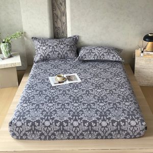 सांस लेने योग्य मशीन-धोने वाले लिनन बेड शीट सेट-एंटी-बैक्टीरियल-प्रतिरोधी गद्दे रक्षक के साथ गैर-पर्ची डस्टप्रूफ के साथ - Product Image 3