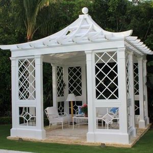 Pergola de jardin en <span class=keywords><strong>fer</strong></span> <span class=keywords><strong>forgé</strong></span> bleu, pergola en métal à treillis personnalisé pour la décoration extérieure du jardin - Product Image 3
