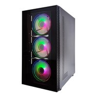 Boîtier d'ordinateur ATX pour jeux Gabinete DE PC Gamer ARGB OEM avec fenêtre en verre Boîtier de bureau PC