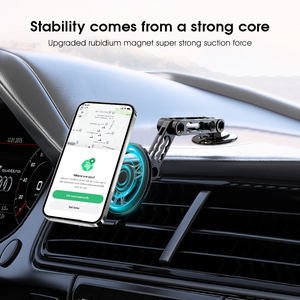 Soporte de teléfono N52 All Metal <span class=keywords><strong>360</strong></span> Rotación <span class=keywords><strong>Flex</strong></span> Dashboard Soporte de teléfono Soporte de coche Android ajustable para uso doméstico o de escritorio - Product Image 5