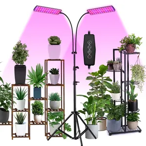 Tripé de led com espectro completo, venda quente, suporte regulável de piso, luz de plantas, flor, mudas, suculento, lâmpada phyto