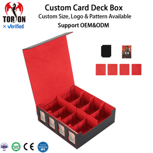   Boîte de rangement pour cartes à collectionner en cuir PU, 4 fenêtres, capacité de 3000+ cartes, boîte de rangement avec séparateurs, organisateur TCG CCG Yugioh - Product Image 1