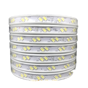 Siêu sáng không thấm nước <span class=keywords><strong>LED</strong></span> <span class=keywords><strong>Strip</strong></span> <span class=keywords><strong>5050</strong></span> 5630 linh hoạt Hàng tăng gấp đôi ba hàng ấm trắng 220V vá IP67 - Product Image 5