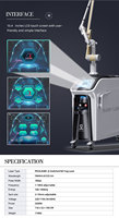 Laser Pico untuk Menghilangkan Melasma, Bintik Hitam, dan Hiperpigmentasi dengan Panjang Gelombang 1064nm/532nm/1320nm, Sistem Pendingin Tiga Kali Lipat - Penggunaan Komersial