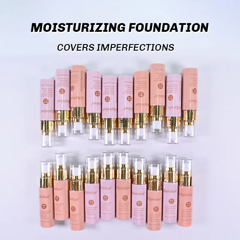 Wholesales Cruelty Free 20 Colors Private Label Makeup Skin Cream Foundation Full Coverage Liquid Foundation