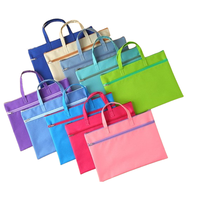 Bolsa de conferencia impermeable de material Oxford de gran capacidad a precio de fábrica con bolsa de documentos con logotipo personalizado