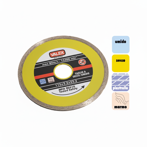 VALEX 115mm lama diamante continuo 1464652 industriale in acciaio di qualità artigianale materiale ceramico uso umido pressa a caldo personalizzabile - Product Image 1