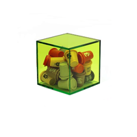 Vitrine en acrylique personnalisée, boîte transparente en plexiglas avec couvercle coulissant