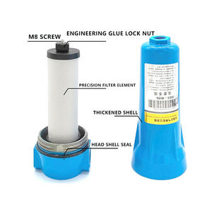 דיוק אלמנט מסנן מתכת g3/4 "1.6m 3/דקות מסנן מייבש אוויר עבור חלקי מדחס אוויר בורג תעשייתי - Product Image 4