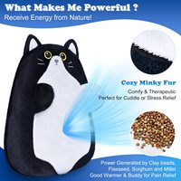 Coussin chauffant non parfumé au micro-ondes mignon doux confortable oreiller en peluche chauffant chaud animaux en peluche Kawaii chaud et froid peluche jouet alimentaire