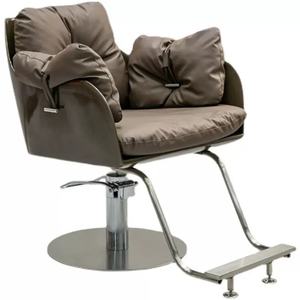 Sillas de Barbero Profesionales Zxm al por Mayor, Base y Reposapiés Dorados con Rotación de 360 Grados, Sillas de Estilismo - Product Image 1