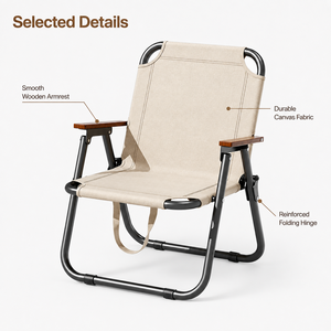 Silla Plegable Portátil para Camping, Silla Ligera para Exteriores, Ideal para Picnic, Playa, Pesca, Senderismo y Ocio - Product Image 2