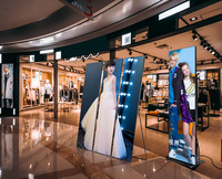 Afficheur LED numérique HD P1.86/P2/P2.5, écran LED publicitaire portable d'intérieur avec contrôle WiFi SDK, affichage sur pied