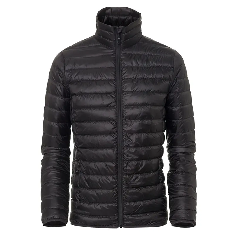 OEM ODM Mens Black Puffer Jacket Down Man Brom Feather Jacket