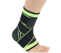 Manchon de soutien de cheville en nylon de haute qualité, respirant, réglable, élastique, pour le sport et le basketball, protection compressive
