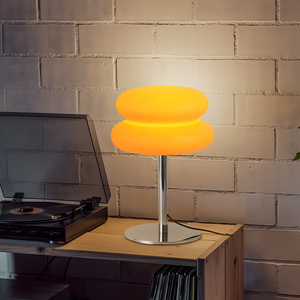 Đèn bàn màu cam hiện đại sáng tạo, đèn ngủ bàn cạnh giường, đèn trang trí phòng khách đơn giản, đèn ngủ nhỏ - Product Image 2