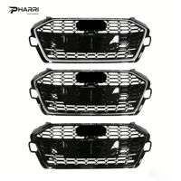 Grille de radiateur avant de luxe pour Audi A4 S4, mise à niveau 2020-2021, style RS4, amélioration extérieure, matériau ABS
