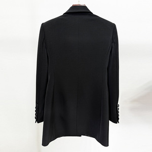Ocstrade Chất lượng cao phụ nữ thời trang <span class=keywords><strong>Blazer</strong></span> V cổ đôi ngực quá khổ dài tay áo giản dị <span class=keywords><strong>Blazer</strong></span> với Rhinestone sáng bóng - Product Image 4