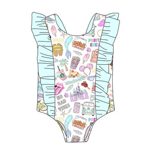 Bán Buôn Trẻ Em Cậu Bé Bơi Thân Với Trắng Chuỗi Cổ Điển Cao Bồi Ngựa Mô Hình Quần Short Tắm Cho Bé - Product Image 3