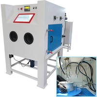 Machine de sablage automatique robuste, cabine de sablage professionnelle pour jantes de roues