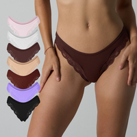 Ropa interior de encaje fino y Sexy de alta elasticidad, transpirable y cómoda, calzoncillos de mujer de secado rápido y respetuosos con la piel, de secado rápido, de alta calidad, para mujer
