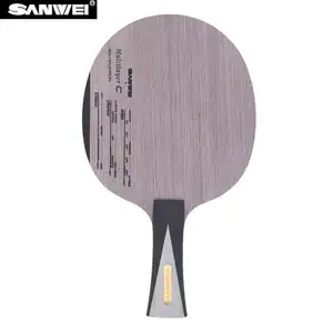 Raquete de tênis de mesa profissional, de alta qualidade, ping dobrar, tênis de mesa, remo sanwei, multicamada c