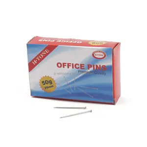 wholesale popular office school supplies map drawing pins best sell high quality 50g metal silver thin push pins