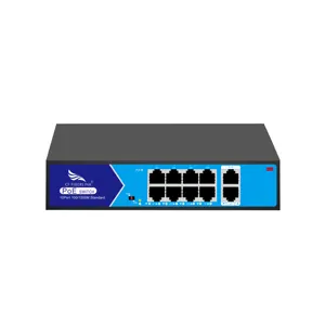 10 Port Gigabit PoE Switch Network Management Intelligent High Performance Switch Gigabit Ethernet Intelligent