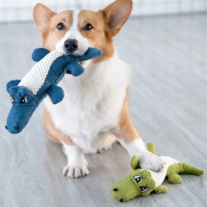 Manufacturer Funny Crocodile Design <strong>Dog</strong> Plush <strong>Toys</strong> Green Blue <strong>Purple</strong> Colors Chew Squeaky Pet <strong>Toys</strong> - Product Image 6