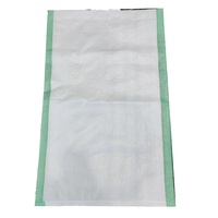 Matériau vierge populaire blanc avec bords colorés vente chaude sacs tissés en PP durables et économiques pour différentes demandes