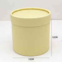 Boîtes en papier d'emballage de bouquet de fleurs rondes de 25cm en carton rigide de toutes tailles de conception libre pour bouquet de fleurs