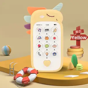 Cadeaux d'apprentissage simulés multifonctionnels pour enfants Jouet de téléphone portable avec son et musique pour bébé pour enfants