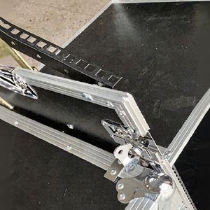 Üç kapılı tek katmanlı Microphone/8U/10U/12U/14U/16U/18U + 4U profesyonel alüminyum raf mikrofon mikser amplifikatör için uçuş durumda - Product Image 6