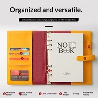 Carnet à feuilles mobiles en gros A5 B5 en similicuir, personnalisable avec logo, reliure sans fil, cadeau idéal