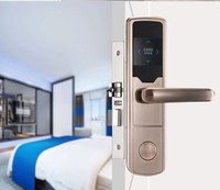 Kunci Pintu Elektronik Keamanan Baru Pembaca Kartu RFID Smart Card Kunci Hotel untuk Pintu Baja/Kuningan Penyimpanan Data Cloud