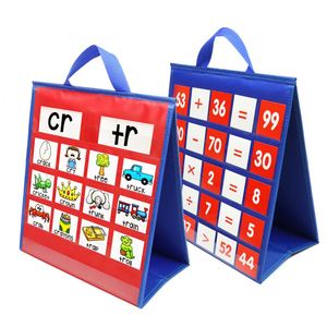 Tableau de poche éducatif pour la petite enfance, outil pédagogique scolaire, mathématiques, alphabet, mots, racontage d'histoires, fournitures de bureau et scolaires - Product Image 2