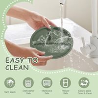 Ensemble de vaisselle pour bébés et enfants, 100% sans BPA, assiette à ventouse en silicone pour l'alimentation des tout-petits, bol d'alimentation pour bébés